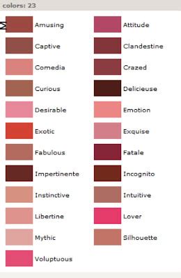 chanel lipstick color chart